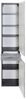 Seitenschrank >Graphit< in Dekor Eiche rauchsilber aus MDF - 40x180x35cm (BxHxT) Bild 2