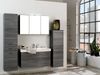 Seitenschrank >Graphit< in Dekor Eiche rauchsilber aus MDF - 40x180x35cm (BxHxT) Bild 3