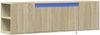 TV-Wandschrank, Fernsehschrank mit LED-Beleuchtung Sonoma-Eiche 135 x 31 x 39,5 cm Bild 3