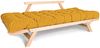 Marior HOME ''ALLEGRO'' Klappsofa, Buchenholz, Natürlich, Gelb Bild 3