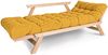 Marior HOME ''ALLEGRO'' Klappsofa, Buchenholz, Natürlich, Gelb Bild 2