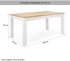 Essgruppe mit 4 Stühlen, Esstisch ausziehbar, Esszimmertisch, Holztisch, Polsterstühle, Anthrazit/Weiß, Bild 3