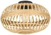 Eglo 43723 NATURE Deckenleuchte AMSFIELD Stahl schwarz, Holz braun E27 1X40W H:28. 5cm Ø45cm dimmbar Bild 4