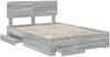 vidaXL Bettrahmen Graues Sonoma 140 x 200 cm Holzwerkstoff 3412369 Bild 5