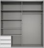 Wimex Schwebetürenschrank Emden moderner Kleiderschrank mit Spiegel und Schubladen BESTSELLER Schlafzimmer Schrank Garderobenschrank mit Schwebetüren Topseller Bild 3