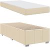 vidaXL Bettrahmen mit Matratze Creme 90 x 200 cm Stoff 3398263 Bild 5