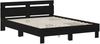 vidaXL Bettrahmen Schwarze Eiche 120 x 190 cm Holzwerkstoff 3446599 Bild 2