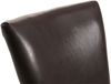 2er-Set Esszimmerstuhl 'Chesterfield' Nieten Kunstleder, braun, dunkle Beine Bild 5