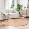 vidaXL Teppich Shaggy Hochflor NAVARRA Beige 160x160 cm Polyester 4102909 Bild 3