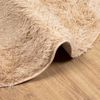 vidaXL Teppich Shaggy Hochflor NAVARRA Beige 160x160 cm Polyester 4102909 Bild 5