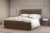 MOEBLO Boxspringbett Bett 05 (Polsterbett Kontinentalbett, Bonell, Topper, Doppelbett, gepolstertes Kopfteil mit Bettkasten), gepolstertes Kopfteil mit Bettkasten Bild 2