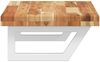 vidaXL Waschbeckenregal Wandmontage Stahl und Akazienholz 3302746 Bild 5
