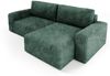Ecksofa mit Schlaffunktion NATALIA in Stoff Tilia Grün Ottomane Rechts Bild 2