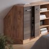 Küchenschrank für Dachschrägen R-Line Edelgrau 60 cm mit 2 Türen, Schrankkorpus 60 cm Tiefe Vicco Bild 4