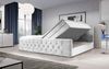 Boxspringbett Velutto mit Stauraum 180x200 Weiß H3 (70-100kg) Bild 3
