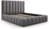 Micadoni Bett Kelp Samt Bluvel Grau 140x200 Bild 2