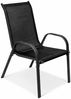 8er Outdoorstuhl Gartenstuhl Stapelstuhl Metall Anthrazit schwarz Bild 4
