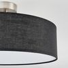 hofstein Deckenleuchte Deckenlampe aus Metall/Stoff/Kunststoff in Nickel-matt/Schwarz/Weiß, Deckenleuchte im modernen Boho-Design, Ø 40 cm, E27 Bild 3