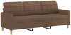 vidaXL 3-Sitzer-Sofa Braun 180 cm Stoff 359102 Bild 2