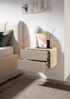 Nachtkommode >TABONI< 2 Schubladen, Wandmontage, Kaschmir - 42x28x30cm (BxHxT) Bild 3