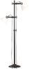 vidaXL Stehlampe 2-flammig Weiß E27 Gusseisen 320586 Bild 3