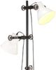 vidaXL Stehlampe 2-flammig Weiß E27 Gusseisen 320586 Bild 5