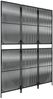 vidaXL Paravent 3-tlg. Schwarz Poly Rattan 365388 Bild 4