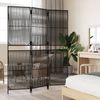 vidaXL Paravent 3-tlg. Schwarz Poly Rattan 365388 Bild 3