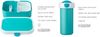 Mepal - Lunch-Set Campus - Lunch-Set für Kinder mit Verschlussbecher & Lunch Box - Lunch-Set für die Schule oder Unterwegs - Spülmaschinenfest & BPA-frei - 300 ml + 750 ml - Dino Bild 2