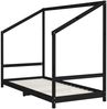 vidaXL Kinderbett Schwarz 2x(90x190) cm Massivholz Kiefer 3200600 Bild 4