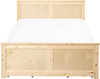 Bett mit 4 Schubladen DAUPHIN Kiefernholz Hellbraun 120 x 200 cm Bild 4