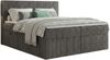Boxspringbett RALF 180 x 200 cm mit Bettkasten, Topper und gepolstertem Kopfteil. Farbe: Grau, Härtegraden: H3 , Topper: Visco-Topper Bild 2