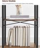 Vasagle Regal, Standregal mit 4 Ebenen, Bücherregal, 40 x 24 x 107 cm, Aufbewahrungsregal, Stahlgestell, Industrie-Design, für Wohnzimmer, Arbeitszimmer und Flur, vintagebraun-schwarz, von Songmics LLS099B01 Bild 4