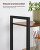Vasagle Regal, Standregal mit 4 Ebenen, Bücherregal, 40 x 24 x 107 cm, Aufbewahrungsregal, Stahlgestell, Industrie-Design, für Wohnzimmer, Arbeitszimmer und Flur, vintagebraun-schwarz, von Songmics LLS099B01 Bild 3