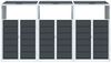 vidaXL Mülltonnenbox für 3 Tonnen Anthrazit 216x81x115 cm Stahl 4006181 Bild 5