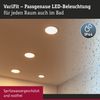 Paulmann No. 93052 LED Einbaupanel Areo VariFit Chrom IP44 3-Stufen-dimmbar 230mm 3000K Bild 3