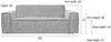 Sofa Couch BOR GREY 2,5 Sitzer von ZUIVER Bild 4