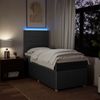 vidaXL Boxspringbett mit Matratze Dunkelgrau 80x200 cm Stoff 3294184 Bild 4