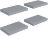 vidaXL Schwebende Wandregale 4 Stk. Grau 40x23x3,8cm MDF 323849 Bild 2