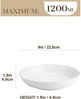 MALACASA Serie Regular 6-tlg. Pastateller Suppenteller Porzellan nackt 1200ml Bild 2