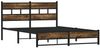 vidaXL Metallbett ohne Matratze Räuchereiche 140x200 cm 4017219 Bild 3