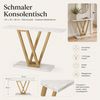 Celya Konsolentisch Konsolentisch Industrie Flurtisch für Eingangsbereich Bild 3
