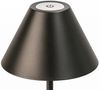 LED Tischlampe, Metall schwarz, Touchdimmer, Akku, 2 Höhen, H 36 cm Bild 5
