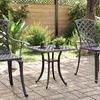 vidaXL Gartentisch Schwarz 53x53x53 cm Aluminiumguss 4002820 Bild 3
