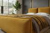 Boxspringbett Elysio Plus - Cordstoff - gold - 200x200 cm Bild 5