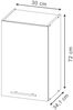 Hängeschrank Fame-Line Eiche Paneel 30 cm Vicco Bild 3