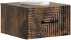 vidaXL Wandmontierter Nachttisch 2 pcs Geräucherte Eiche Holzwerkstoff 898606 Bild 2