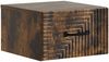 vidaXL Wandmontierter Nachttisch 2 pcs Geräucherte Eiche Holzwerkstoff 898606 Bild 3