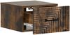 vidaXL Wandmontierter Nachttisch 2 pcs Geräucherte Eiche Holzwerkstoff 898606 Bild 4