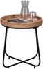MIRRORS AND MORE 'Jette' Beistelltisch Metall, schwarz, Holz, Ø52x48cm Bild 4